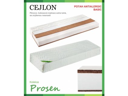 zdravotni matrace penova cejlon potah anti allergic basic original