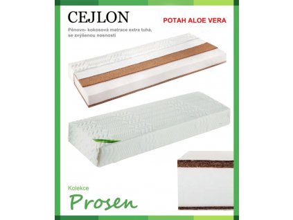 zdravotni matrace penova cejlon potah aloe vera original