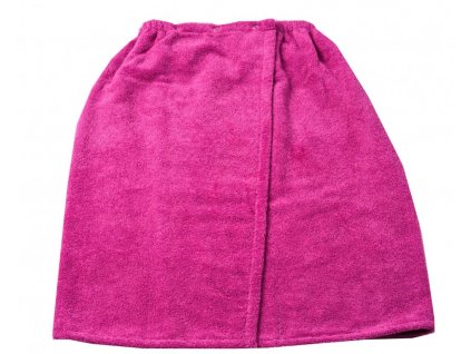 Růžový froté sauna kilt 75/130cm  398