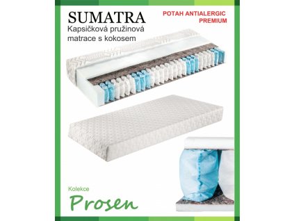 zdravotni matrace pruzinova sumatra potah anti allergic premium original