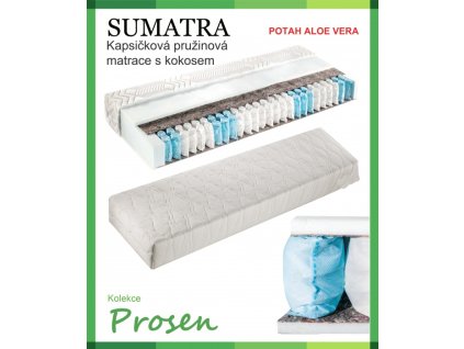 zdravotni matrace pruzinova sumatra potah aloe vera original
