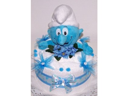 Ručníkový dort ŠMOULA