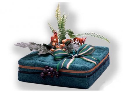 Dárkový dort z froté - Lesní zátiší