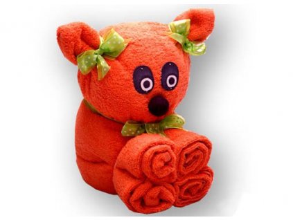 Dárkový dort z froté - Medvídek