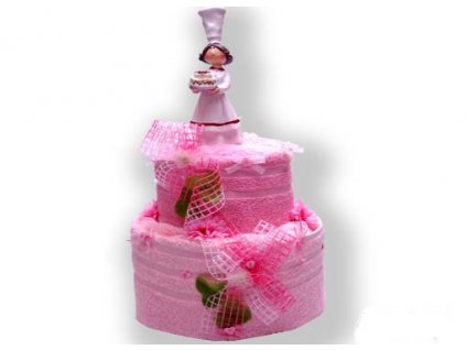 Dárkový dort z froté - Dort od kuchařky