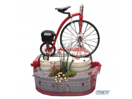 Dárkový dort z froté - Cyklistický