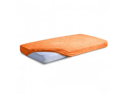 Oranžové Froté prostěradlo 70/140 cm