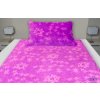 Povlečení MICROFLANEL- fialový motýl 1+1 140/200 cm, 70/90 cm-118-14