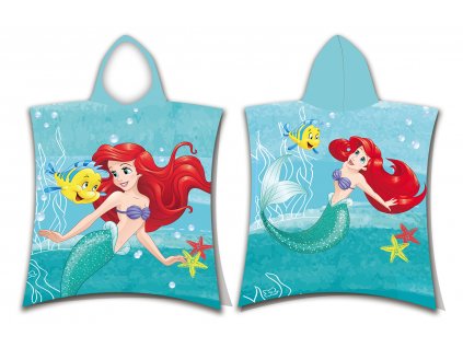 Pončo s kapucňou DISNEY ARIELA A JEJ PRIATELIA