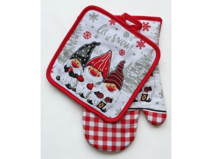 Rukavička kuchynská vianočná - set 21