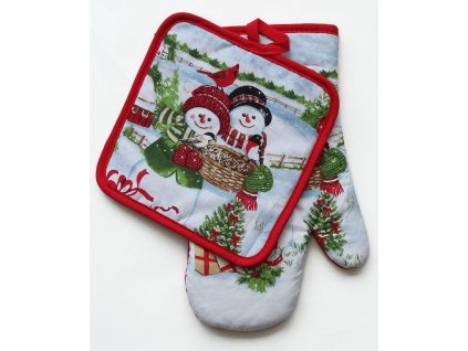 Rukavička kuchynská vianočná - set 18