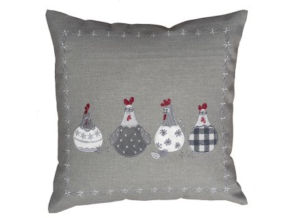 354 40x40 kh sivá vankúš