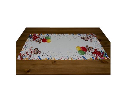 89 40x90 druck clowns in rot weiss gross