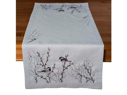 8383 40x90 vögelchen auf weidenzweig gross