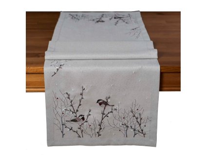 8383 40x140 vögelchen auf weidenzweig gross