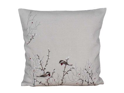 8383 kh 40x40 vögelchen auf weidenzweig gross