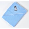 Osuška LILI 49 s kapucňou modrá