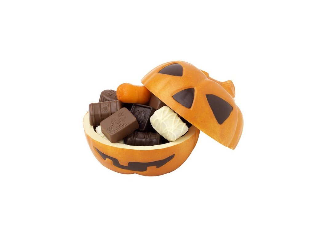 729 cokoladova dyne plnena belgicka cokolada pralinky celkem cca 372g halloween