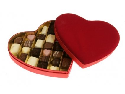 495 bonboniera srdce plysove 29 belgicka cokolada cca 440g mix cca 29 ks pralinek