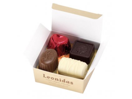 3060 bonboniera leonidas 4 ks belgicka cokolada cca 50g belgicke pralinky 4ks mix