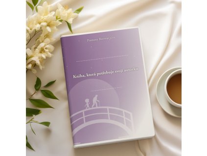 ai created mockup of a hardcover book featuring flowers and a cup of coffee m38104