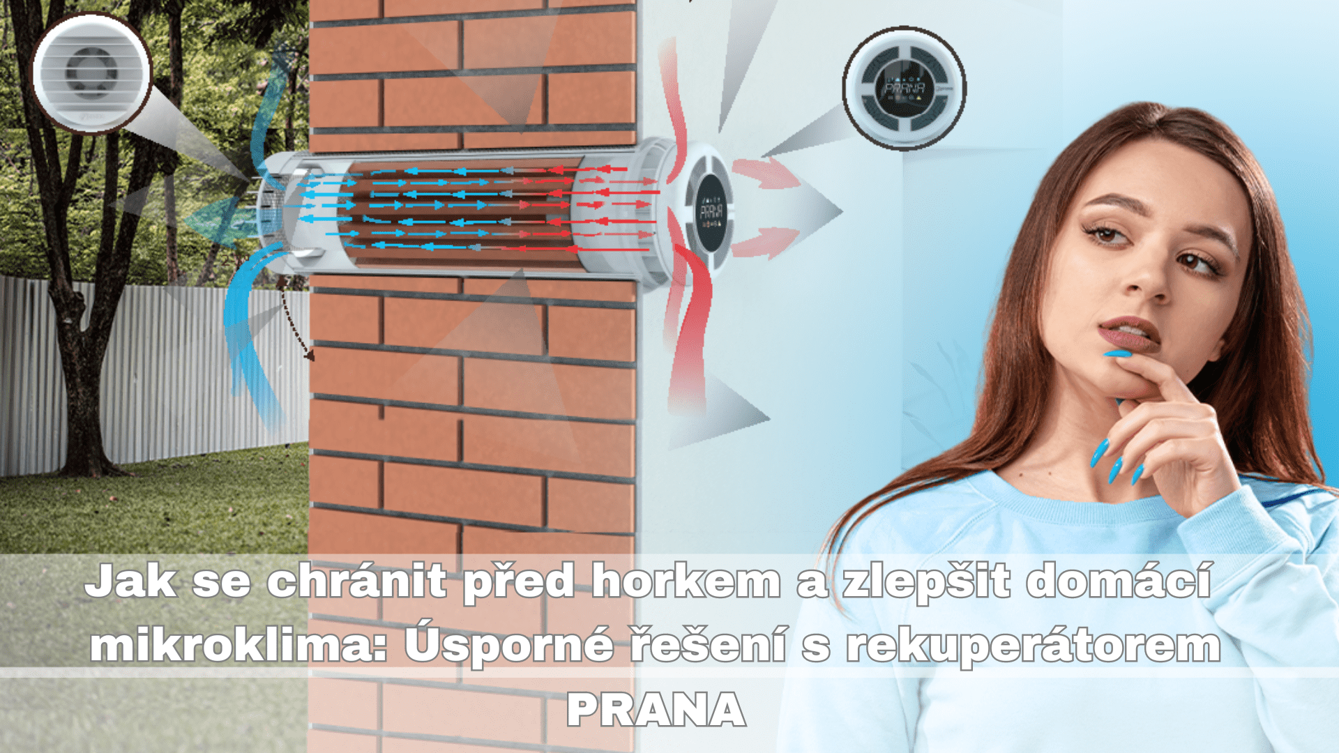 Jak se chránit před horkem a zlepšit domácí mikroklima: Úsporné řešení s rekuperátorem PRANA