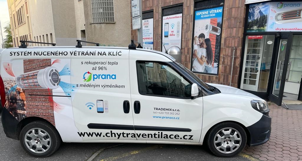 Rekuperační jednotky instalace auto Prana