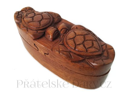 Želva Magická krabička / Šperkovnice Dřevo
