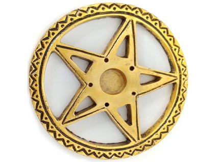 Hvězda v kruhu 2 Stojánek na Vonné kužely / František / kov