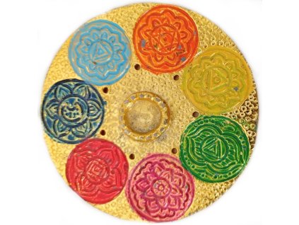 Květ v kruhu Stojánek na Vonné kužely / František / kov 2