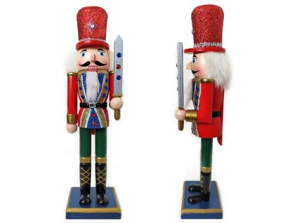 Louskáček Voják Meč 2 / Dřevo 30 cm