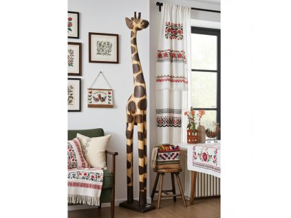 Žirafa velká socha 1 Dřevo Top XXXL 150 cm