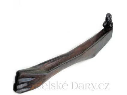 Dřevěná Loďka na vonné tyčinky / Soška 38cm