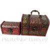 Truhla set 2x Truhlička Orient 3 Dřevo/Kůže
