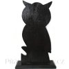 Sova zdobená socha mozaika / Dřevo 32 cm