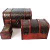 Truhla set 3x Truhlička Orient 6 Dřevo/Kůže