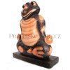 Žába / Žabák 3 - dřevěná Socha Meditace 33cm