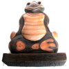 Žába / Žabák 3 - dřevěná Socha Meditace 33cm