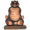Žába / Žabák 3 - dřevěná Socha Meditace 33cm