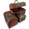 Truhla set 3x Truhlička Orient 7 Dřevo/Kůže