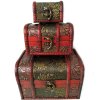 Truhla set 3x Truhlička Orient 9 Dřevo/Kůže
