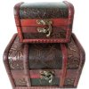 Truhla set 2x Truhlička Orient Dřevo/Kůže