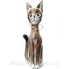 Kočka 15 dřevěná Socha / 50 cm