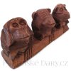 nevidím neslyším nemluvím 3 Opičky / sada Dřevo 20cm
