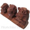nevidím neslyším nemluvím 3 Opičky / sada Dřevo 20cm