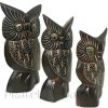 Sova set 3 Sovy 2 / dřevo 25 cm