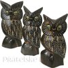 Sova set 3 Sovy 2 / dřevo 25 cm