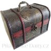 Truhla - Truhlička Orient 20 cm Dřevo / Kůže
