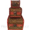 Truhla set 3x Truhlička Orient 2 Dřevo/Kůže