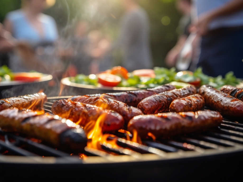 Gril zapnutý. Klobásy připravený. A chuť může začít.